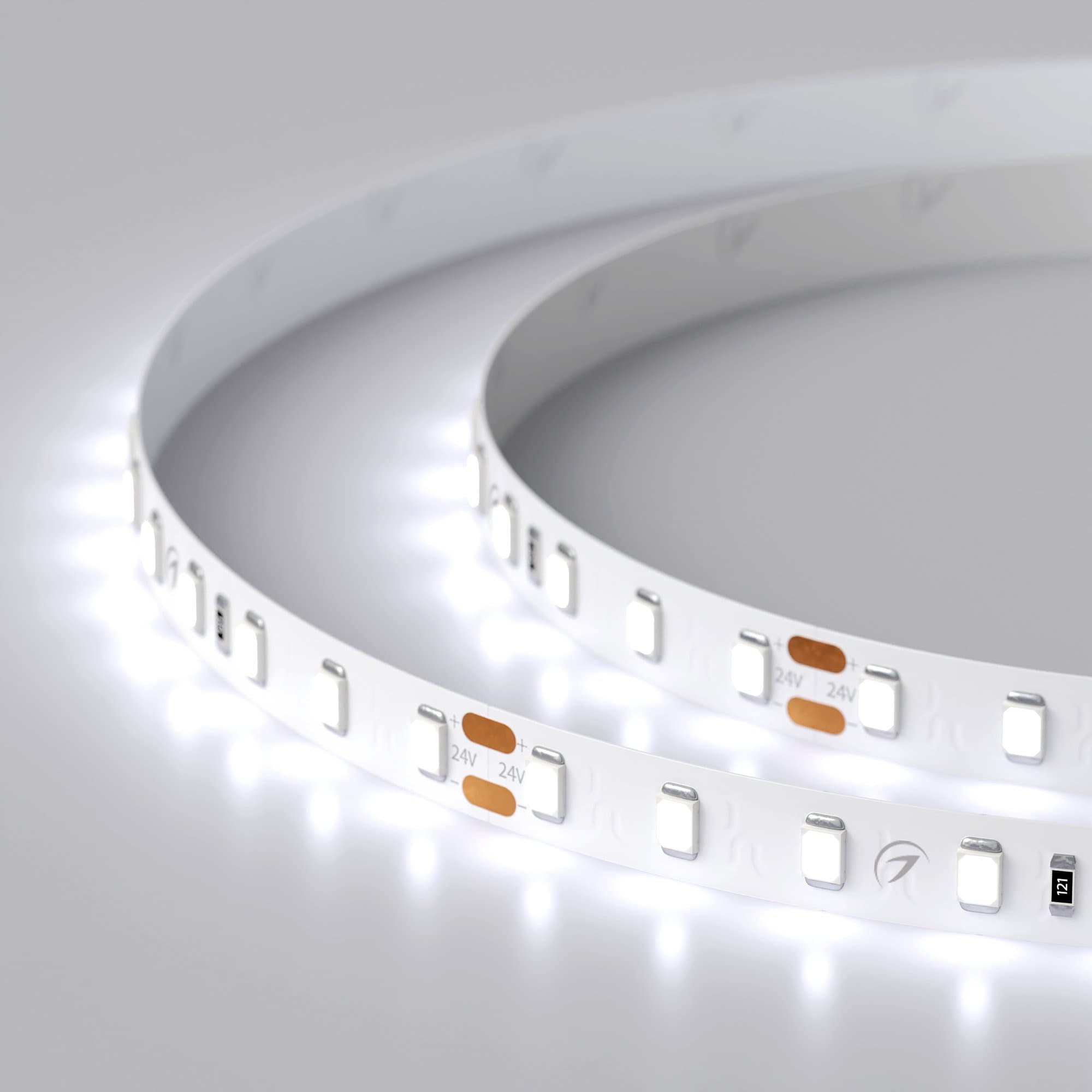 Arlight Светодиодная лента RT 2-5000 24V Cool 8K 1.6x (2835, 490 LED, PRO) (10 Вт/м, IP20) 019912(1) — миниатюра 5