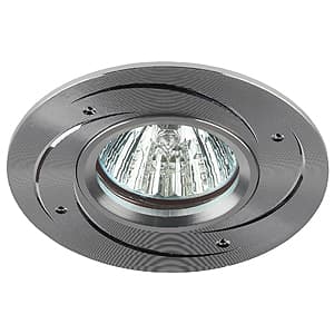 ЭРА KL43 SL Серебро Светильник литой "алюминевый " MR16,12V/220V, 50W Б0003851