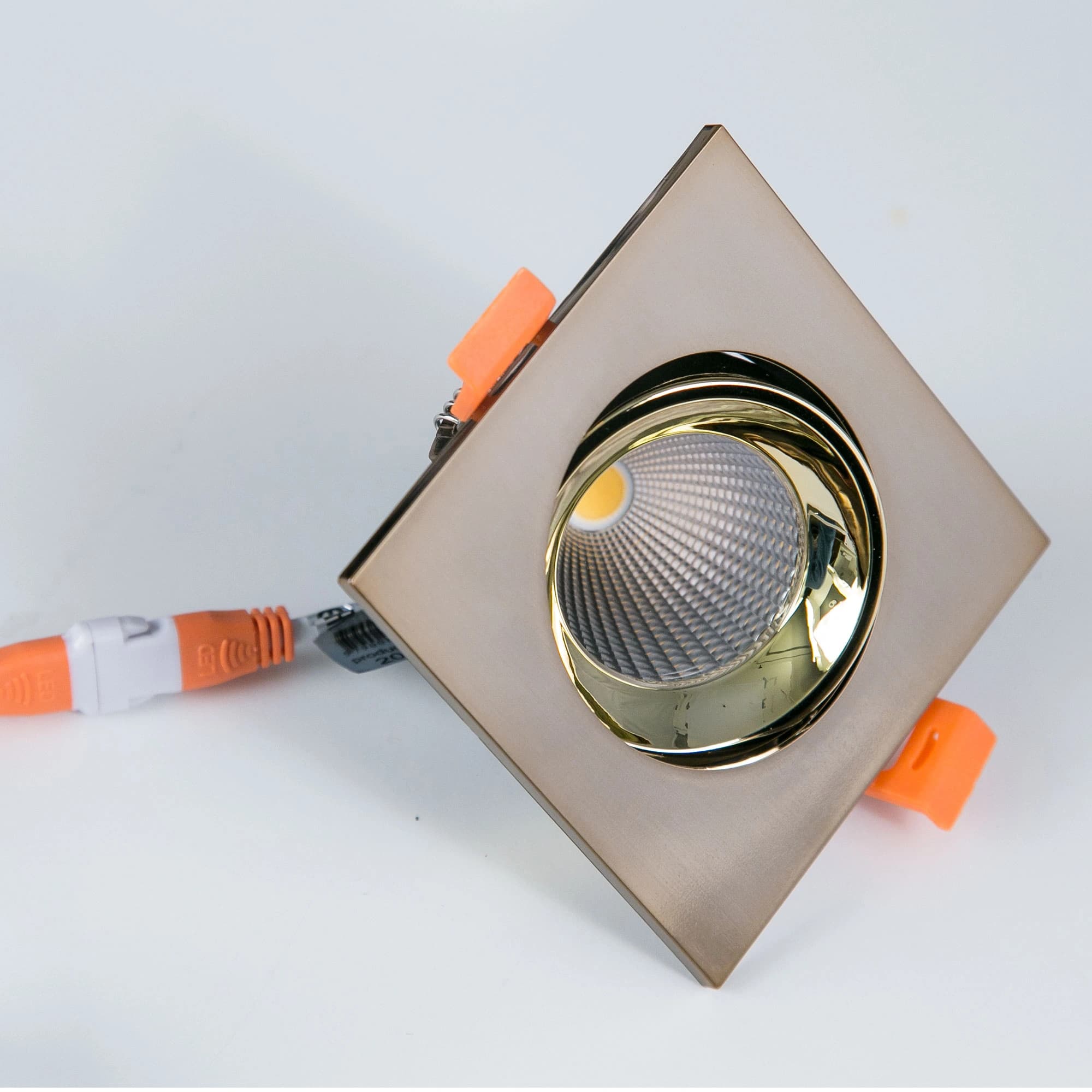 Citilux CLD001KNW6 Альфа Бронза+Зол Светильник встраиваемый LED 7W*3500K — миниатюра 3