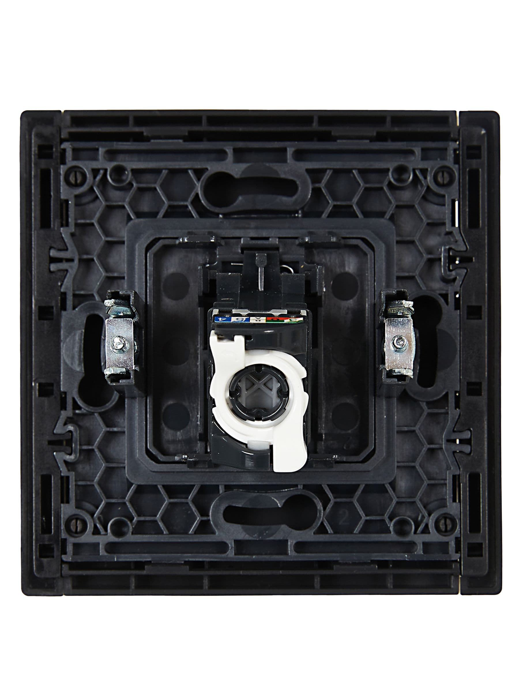 IEK FORTE&PIANO Черный Розетка комп. RJ45 кат.5E FP132 — миниатюра 3