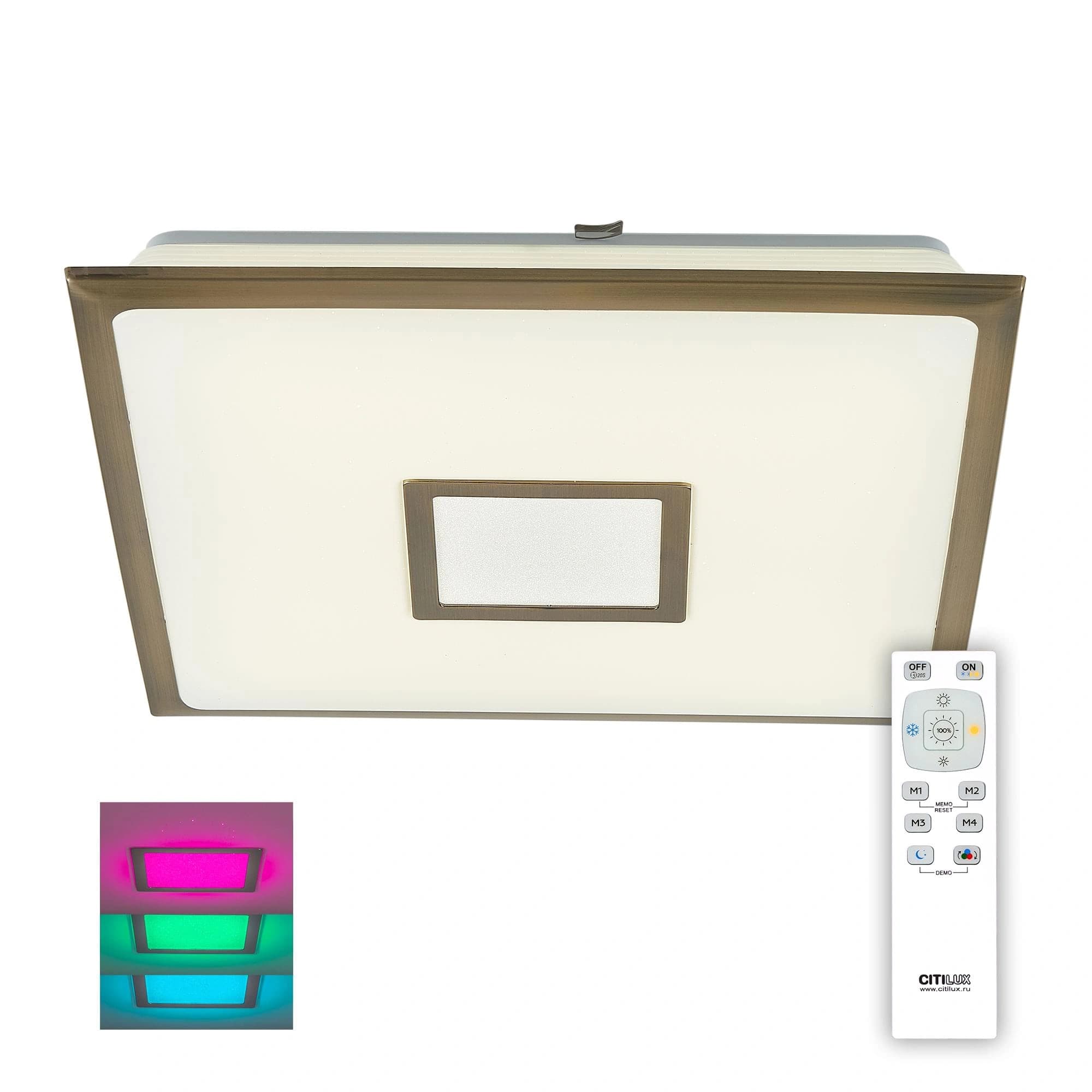 Citilux CL703K53RC СтарЛайт Бронза LED Светильник с пультом — миниатюра 1