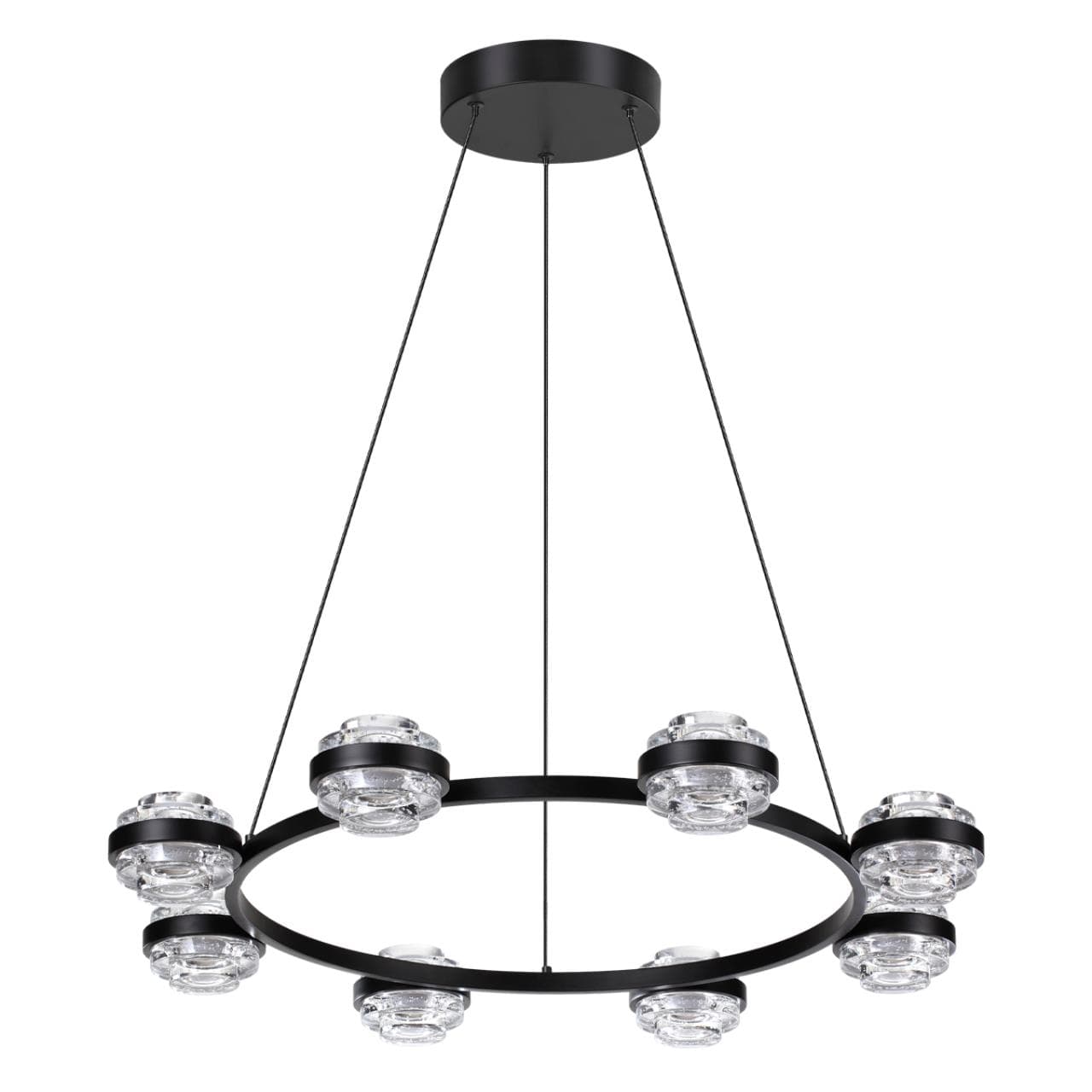 Odeon Light 5031/50L L-VISION ODL24 чёрный/металл/акрил Люстра LED 50W 4000K 4310лм KLOT