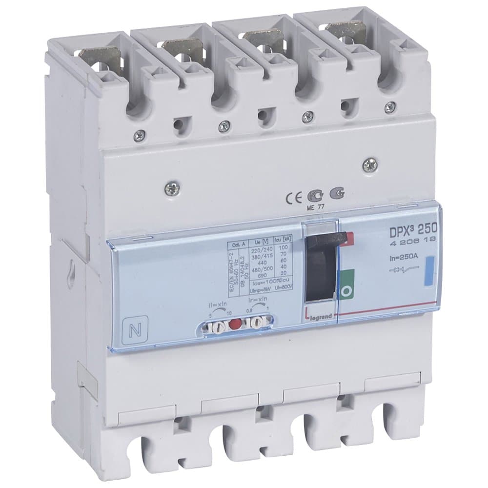 Legrand DPX3 250 Автоматический выключатель 4P 250А 70kA 420619