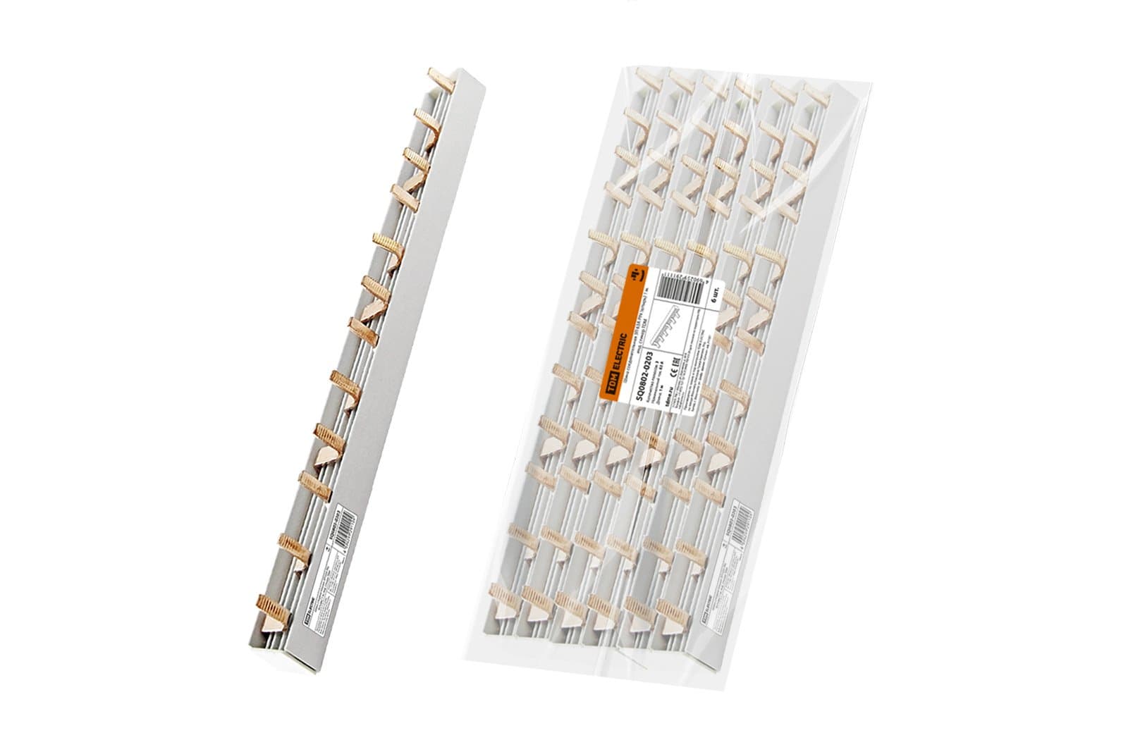 TDM Шина соединительная 3П 63А PIN (штырь) 1 м. инд. стикер SQ0802-0203