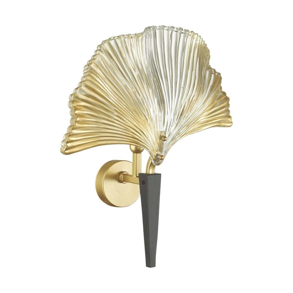 Odeon Light 4870/1W HALL ODL_EX22 15 золотой/черный/стекло Бра E14 1*40W VENTAGLIO — миниатюра 1