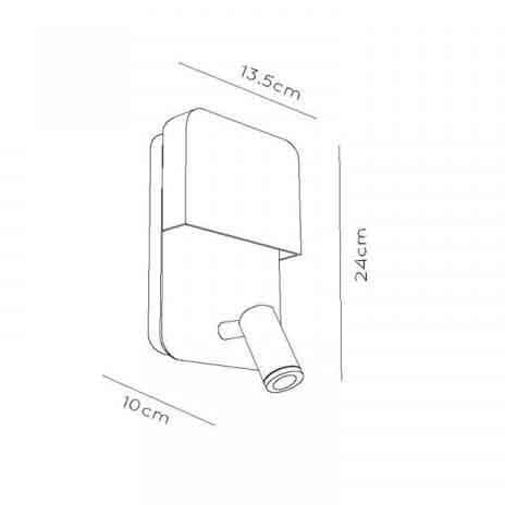 Lucide BOXER Черный Бра 79200/08/30 — миниатюра 3