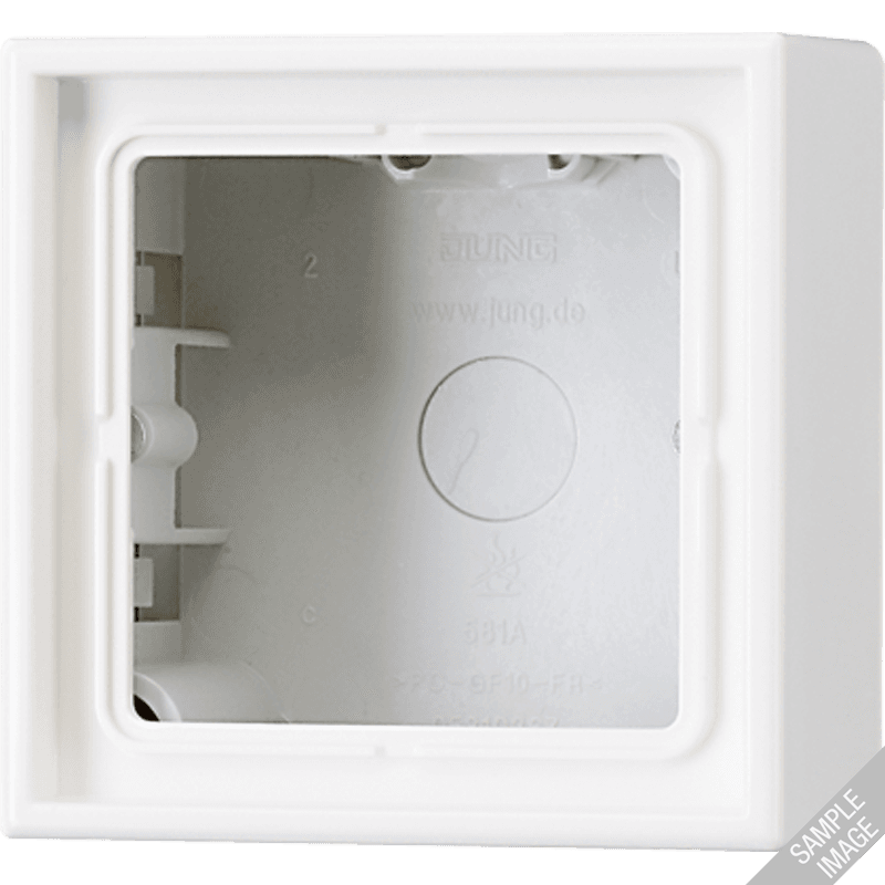 JUNG  коробка для накладного монтажа с рамкой LS LS581AW