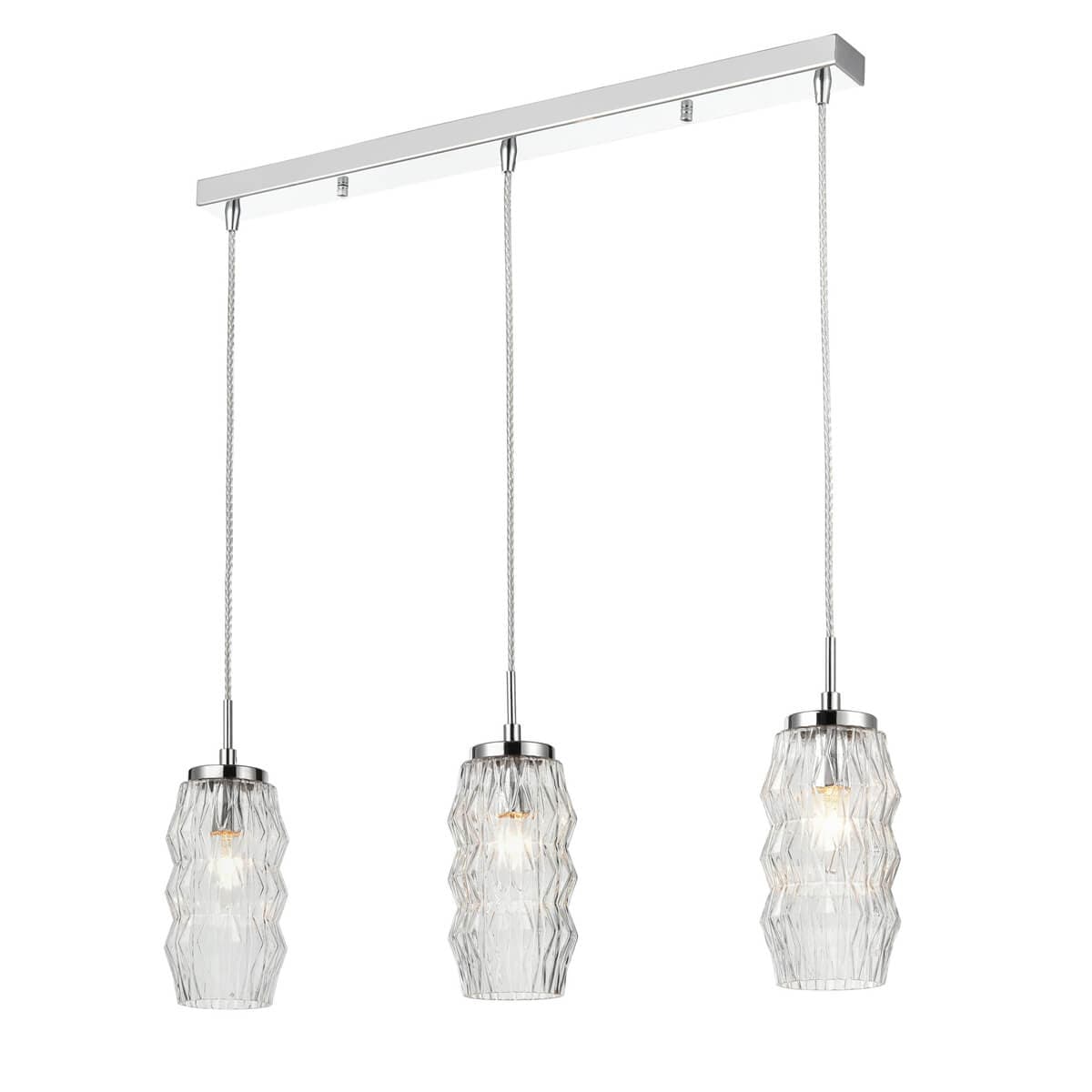 Vele Luce Lily Светильник подвесной Modern L710*W110*H295/1510 хром | chrome металл | metal VL5583P13