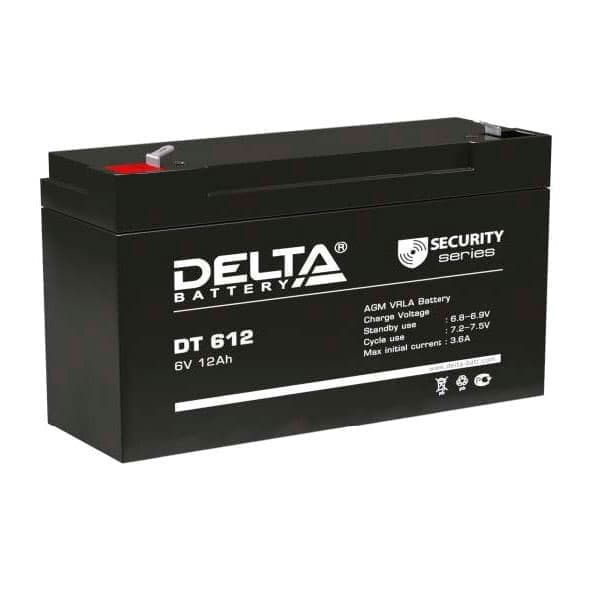 Delta Аккумуляторная батарея DT 612 (6V/12Ah)