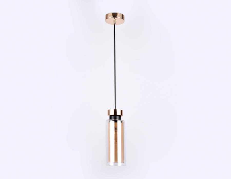 Ambrella Подвесной светильник со сменной лампой TR3571 GD/TI золото/янтарь E14 max 40W D100*1050 — миниатюра 3
