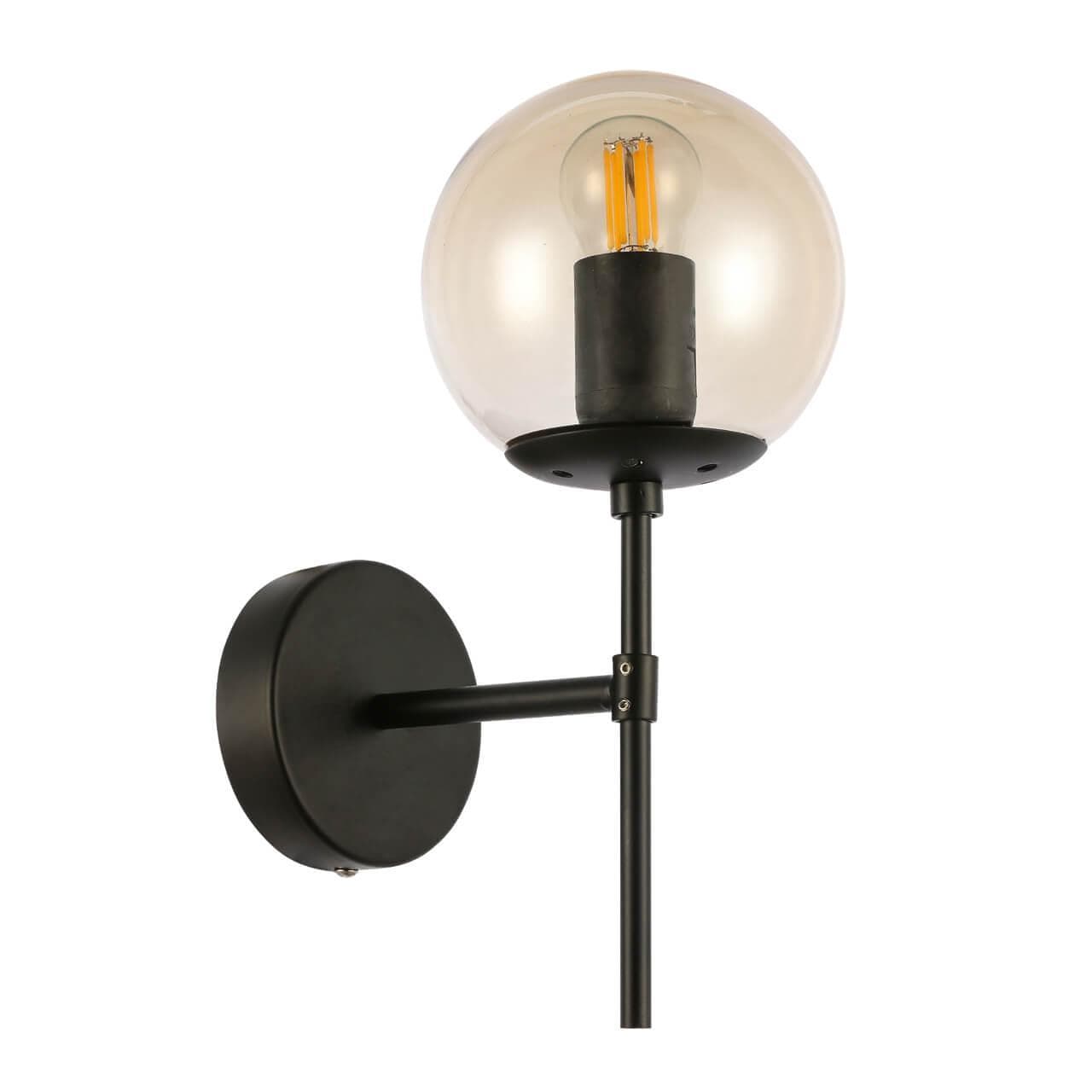 Evoluce SLE154901-01 Светильник настенный Черный/Янтарный E27 1*40W — миниатюра 1