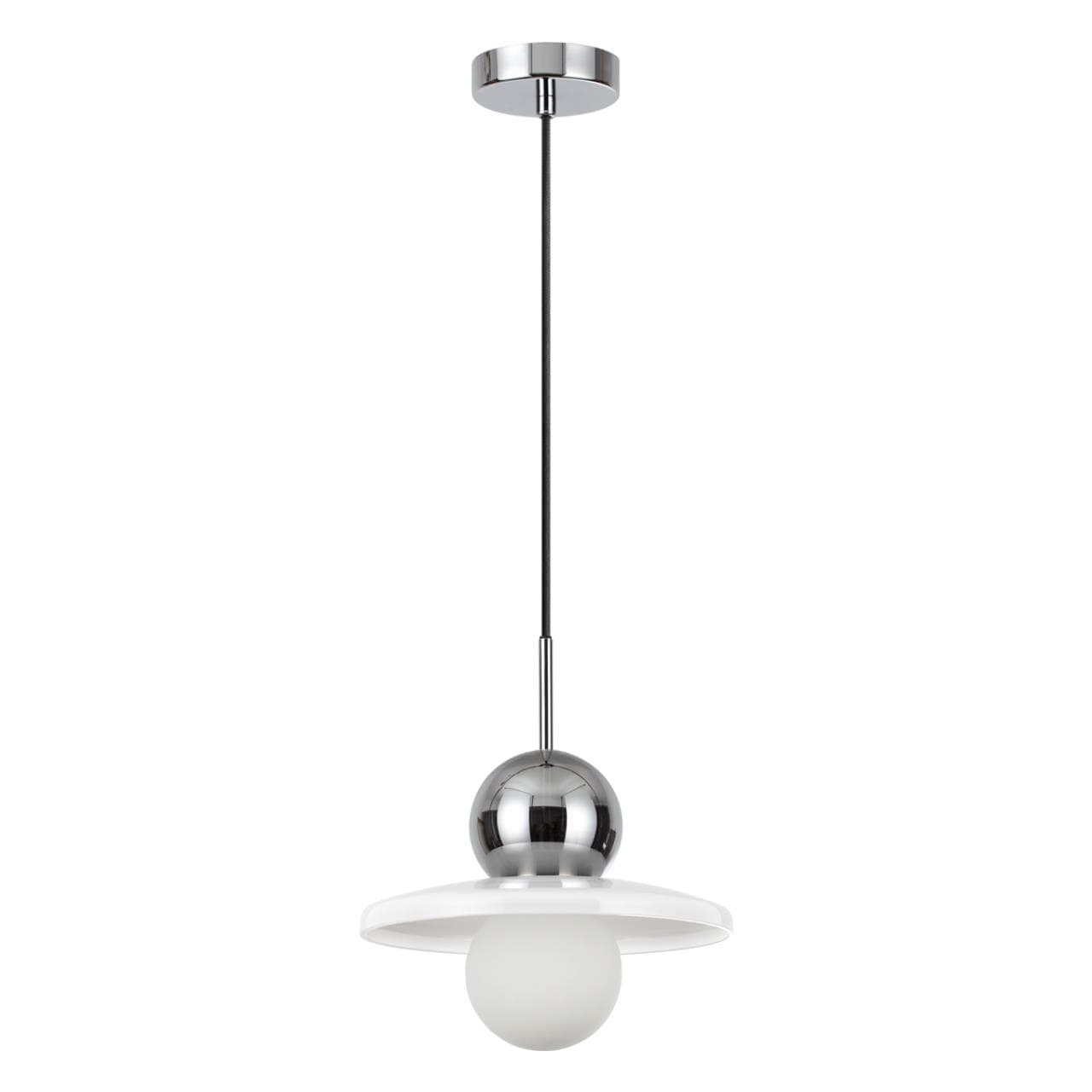 Odeon Light 5014/1A MODERN ODL23 295 хром/белый/белый матовый металл/стекло Подвес G9 LED 5W HATTY — миниатюра 1