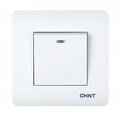 CHINT 2-позиционный выключатель с LED-подсветкой 10А 250В