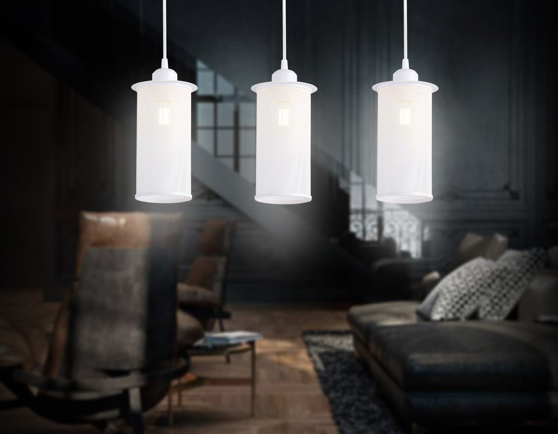 Ambrella Подвесной светильник в стиле лофт TR8163/3 WH белый E27*3 max 40W 580*102*1060 — миниатюра 3