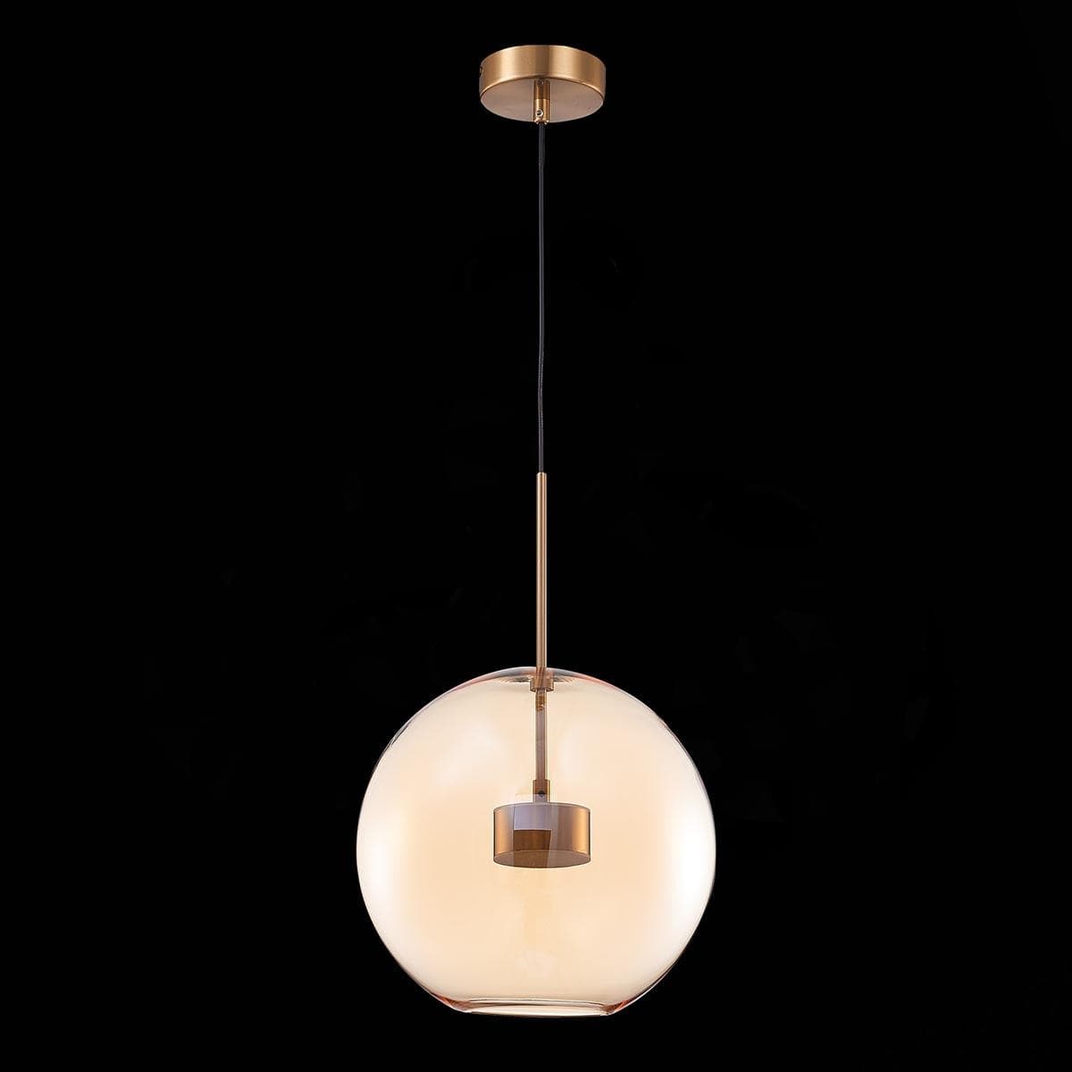 ST Luce SL1133.323.01 Светильник подвесной Латунь/Коньячный LED 1*10W 3000K — миниатюра 2