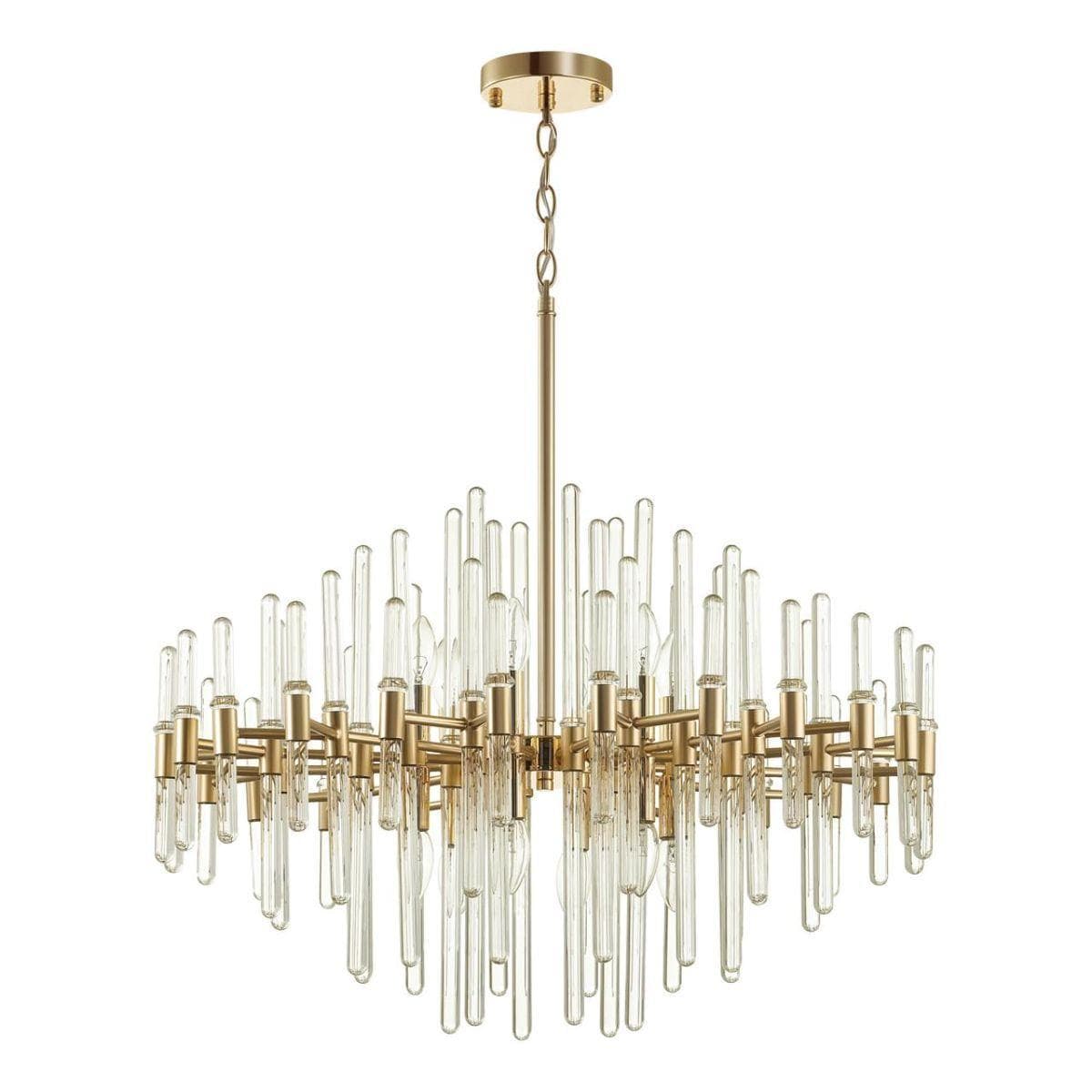 Odeon Light 4988/12 HALL ODL22 387 золотой/стекло Люстра E14 12*40W STIKA — миниатюра 1