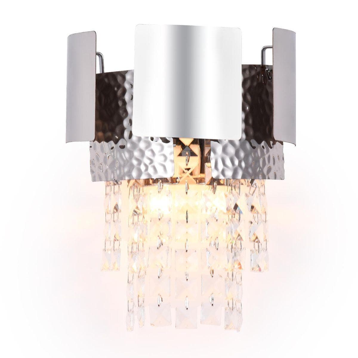 Ambrella Настенный светильник с хрусталем TR5250/2 SL/CL серебро/прозрачный E14/2 max 40W 270*240*150 — миниатюра 1