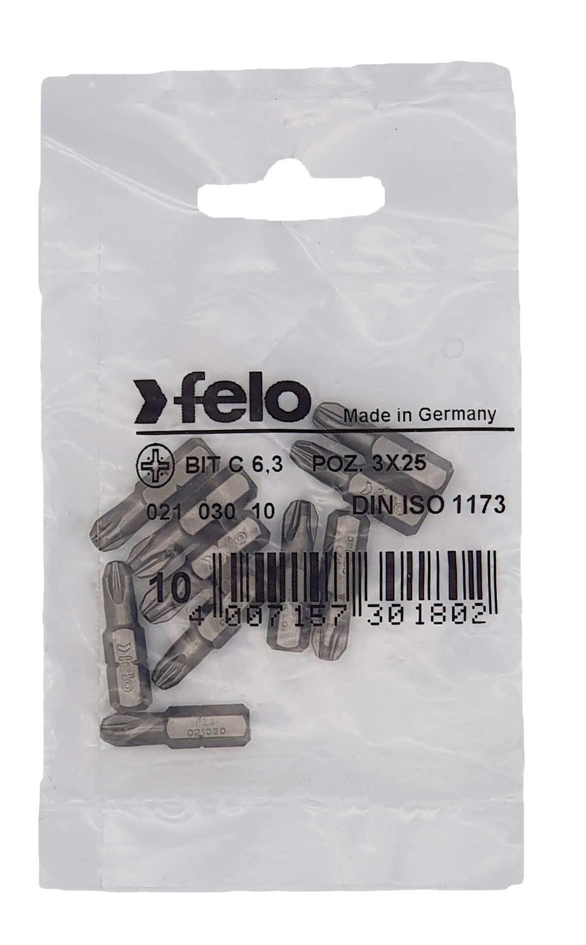 Felo Бита крестовая серия Industrial PZ 3X25, 10 шт 02103010 — миниатюра 2