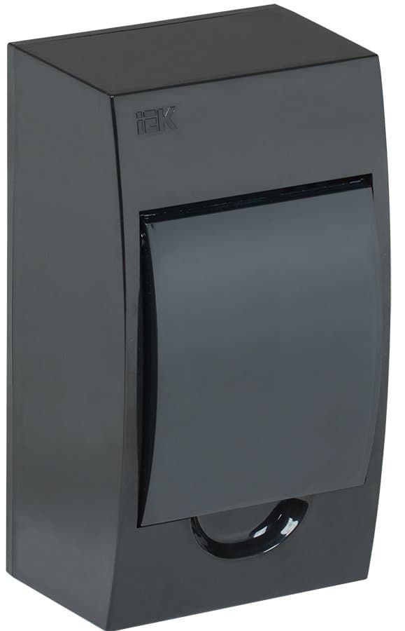IEK KREPTA 3 Корпус пластиковый ЩРН-П-4  IP41 черный откр.монтаж