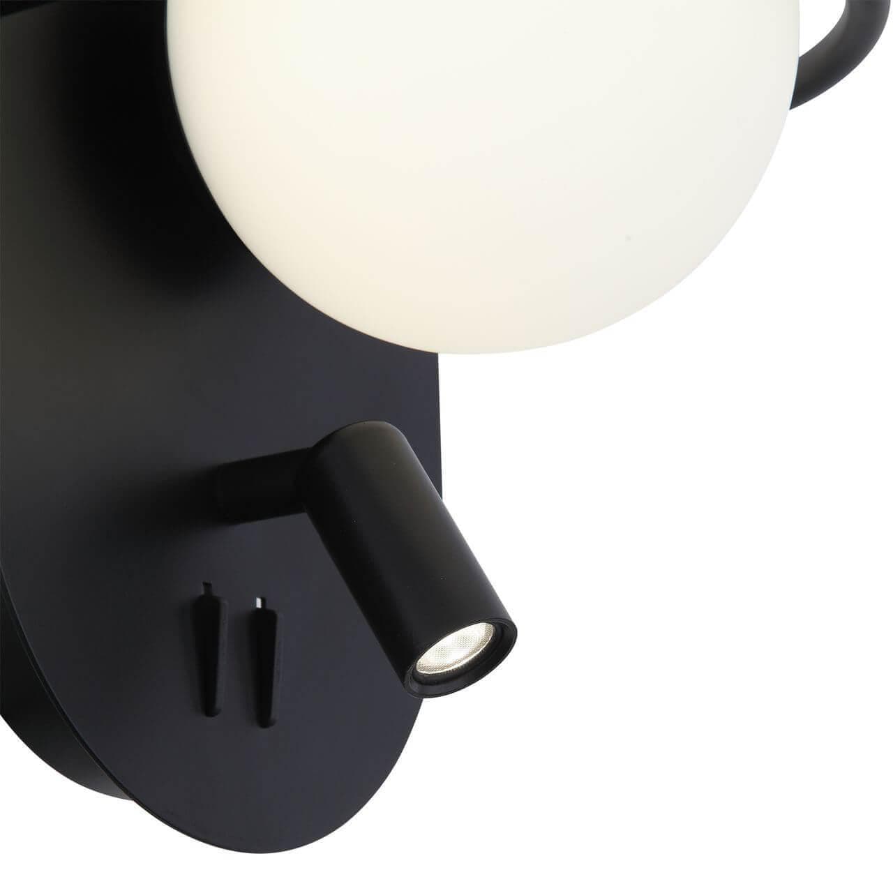 ST LUCE SL395.411.02 Бра  Черный/Белый LED 1+1*8+3W — миниатюра 4