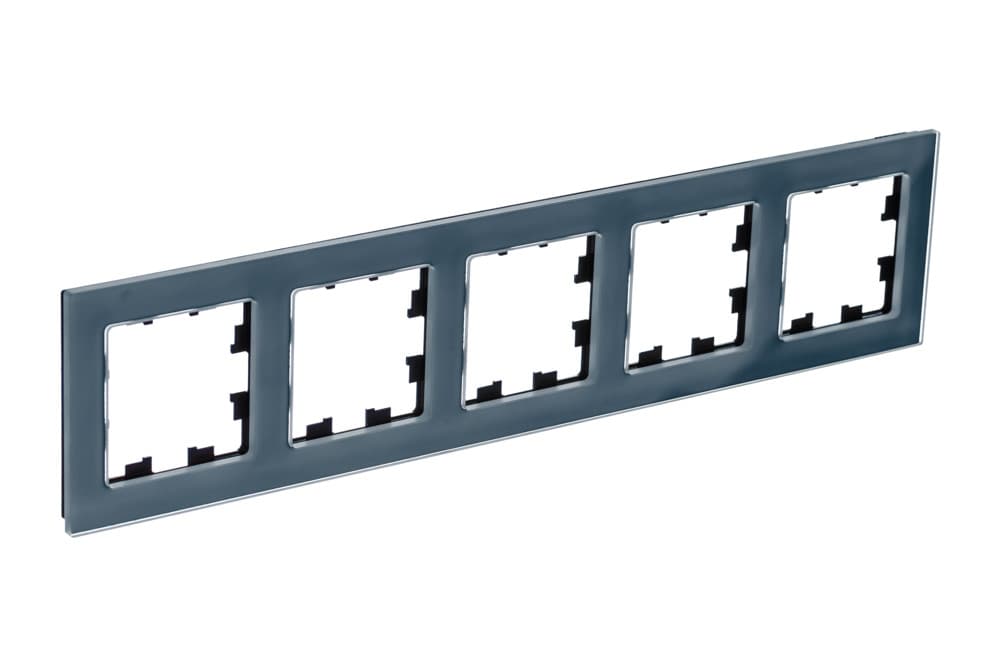 Systeme Electric AtlasDesign Nature Натуральное стекло Грифель Рамка 5-ая