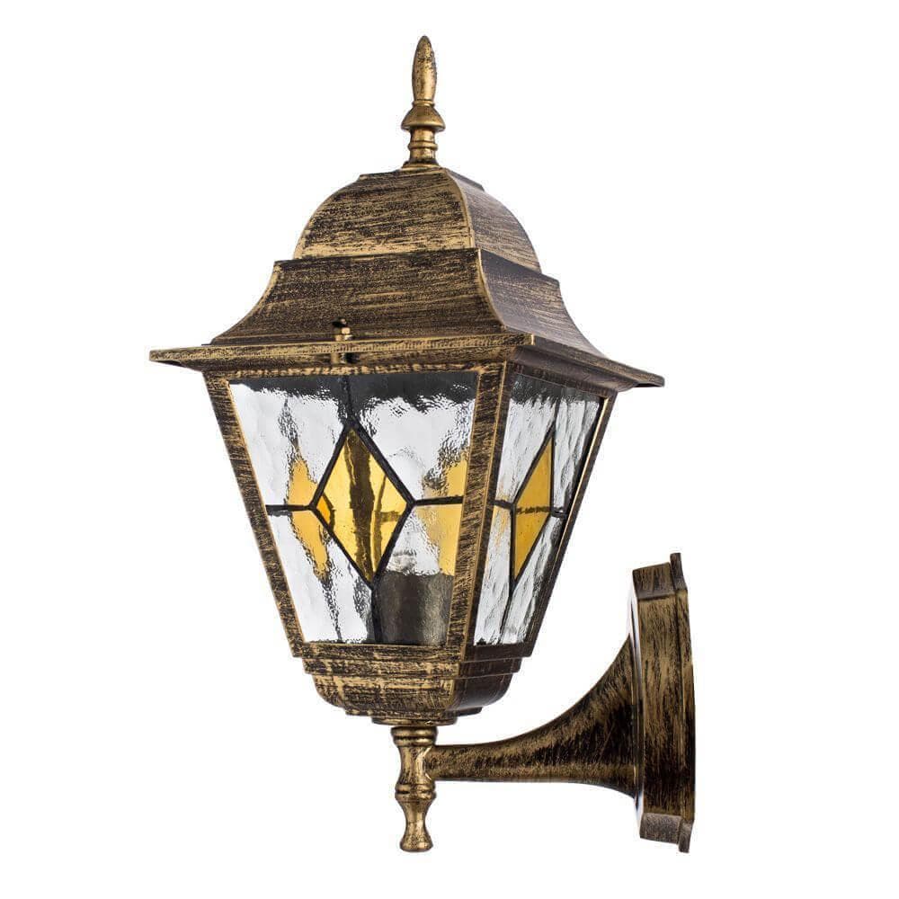 Arte Lamp Berlin Коричневый/Белый Светильник уличный настенный 1x75W E27 A1011AL-1BN — миниатюра 1