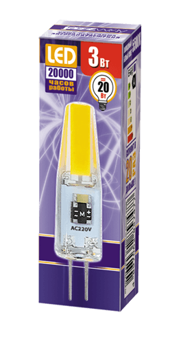 Jazzway Лампа PLED-G4 COB 3W 240Lm 5500K 230В .2857477 — миниатюра 2