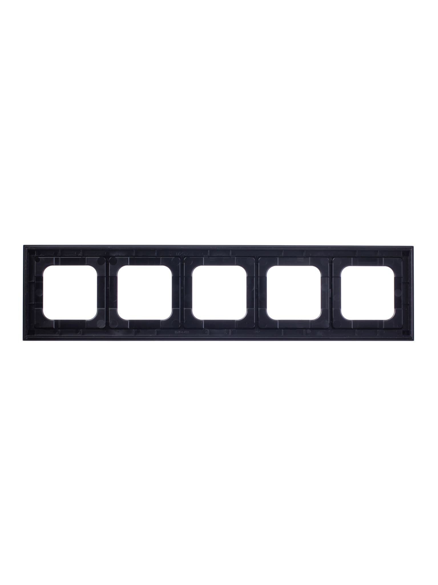 ABB Axcent металл/матовый черный Рамка 5-постовая 2CKA001754A4712 — миниатюра 3
