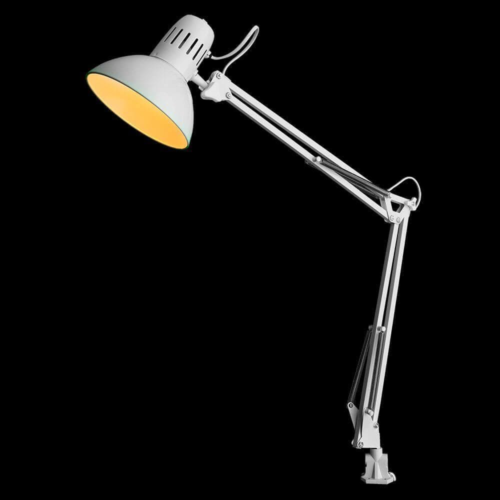 Arte Lamp Senior Белая Лампа настольная офисная 40W E27 A6068LT-1WH — миниатюра 3
