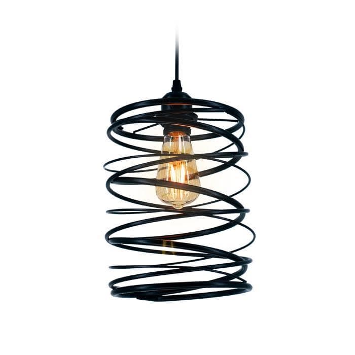 Ambrella Подвесной светильник TR8401 BK черный E27 max 60W D190*1000 — миниатюра 1