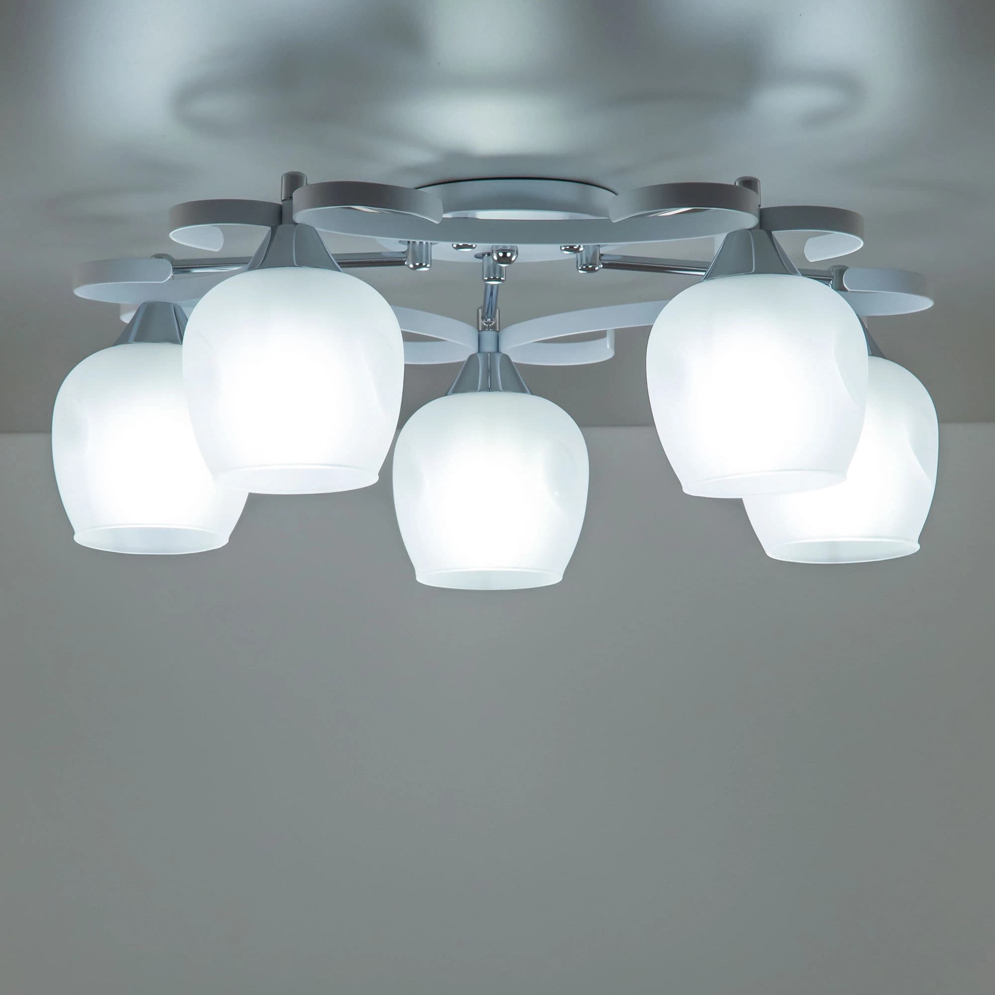 Citilux CL171153 Сюзи Белая+Хром Светильник Люстра — миниатюра 9