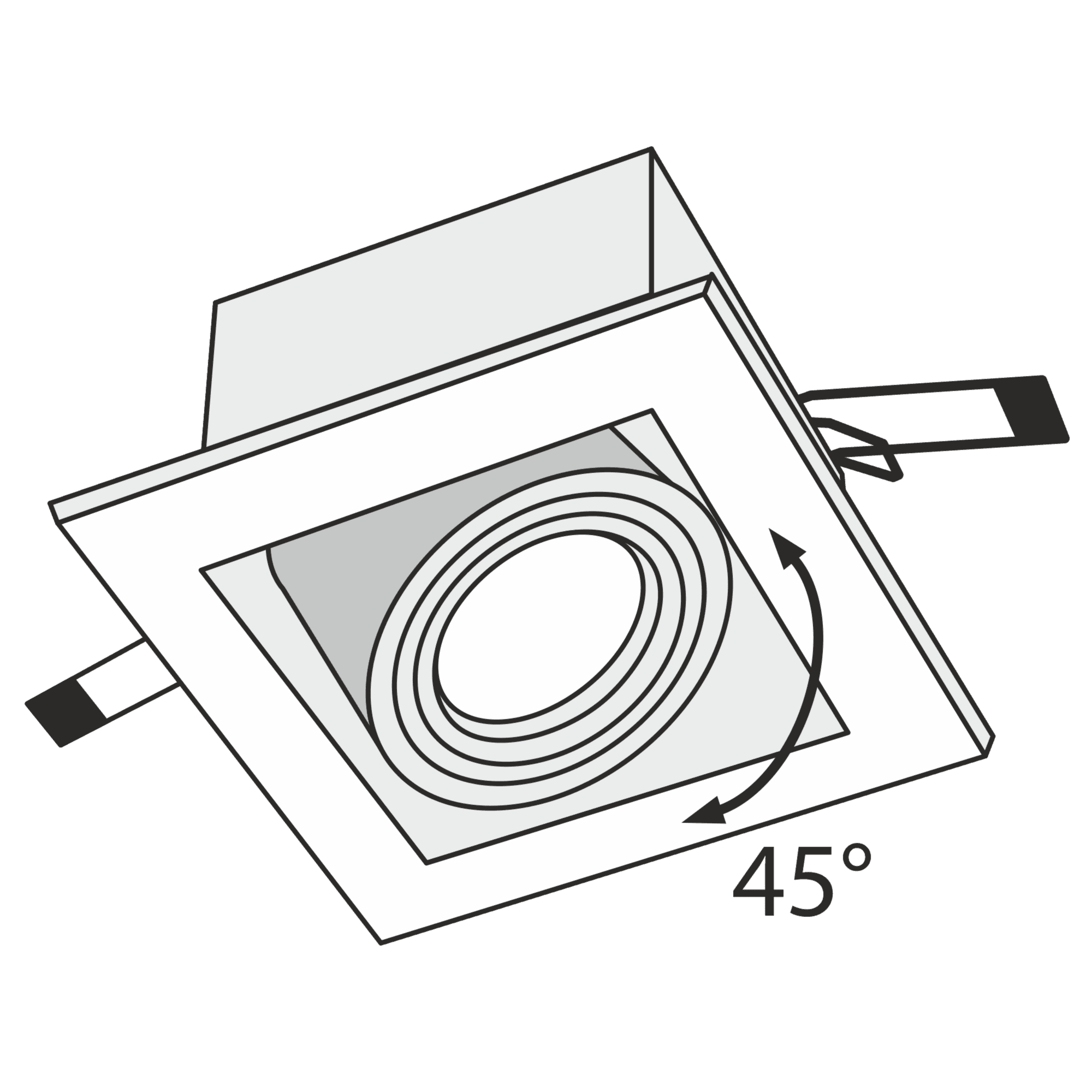 Maytoni DownLight Metal Белый Встроенный светильник 1xGU10 50W DL008-2-01-W — миниатюра 4