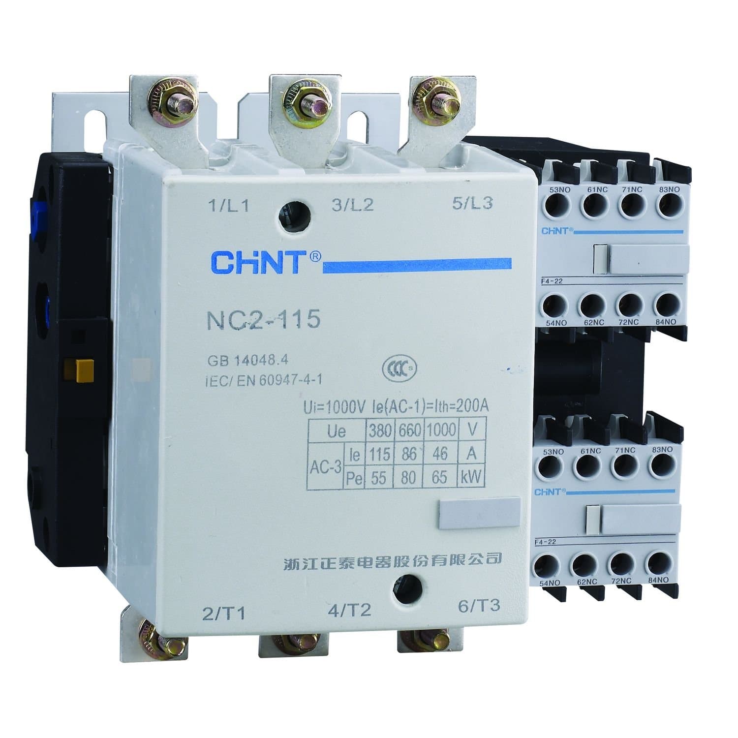 CHINT Контактор NC2-115NS реверс 115A 380-415В/АС3 50Гц (R)