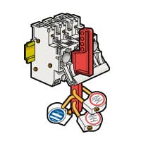 Legrand Защитная пластина для запирания многополюсных устройств SP 51 и SP 58 021698 — миниатюра 1