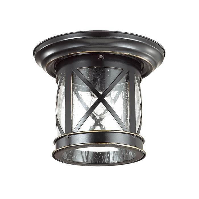 Odeon Light 4045/1C ODL18 708 черный/золотая патина Уличный потолочный светильник IP44 E27 60W 220V SATION