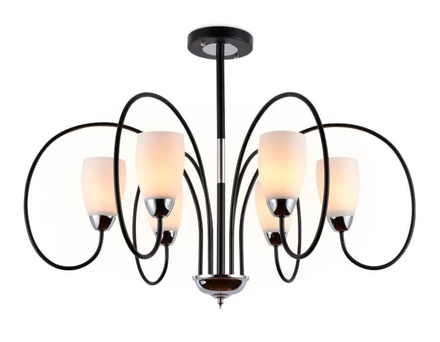 Ambrella Подвесная люстра TR3126/6 BK/CH черный/хром E27 max 40W D850*600