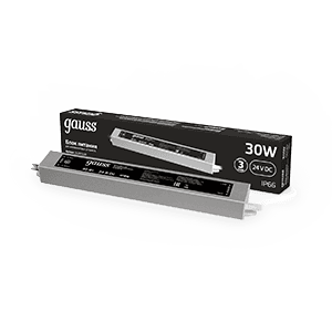 Gauss Блок питания 30W 24V IP66 1/50 202022030 — миниатюра 1
