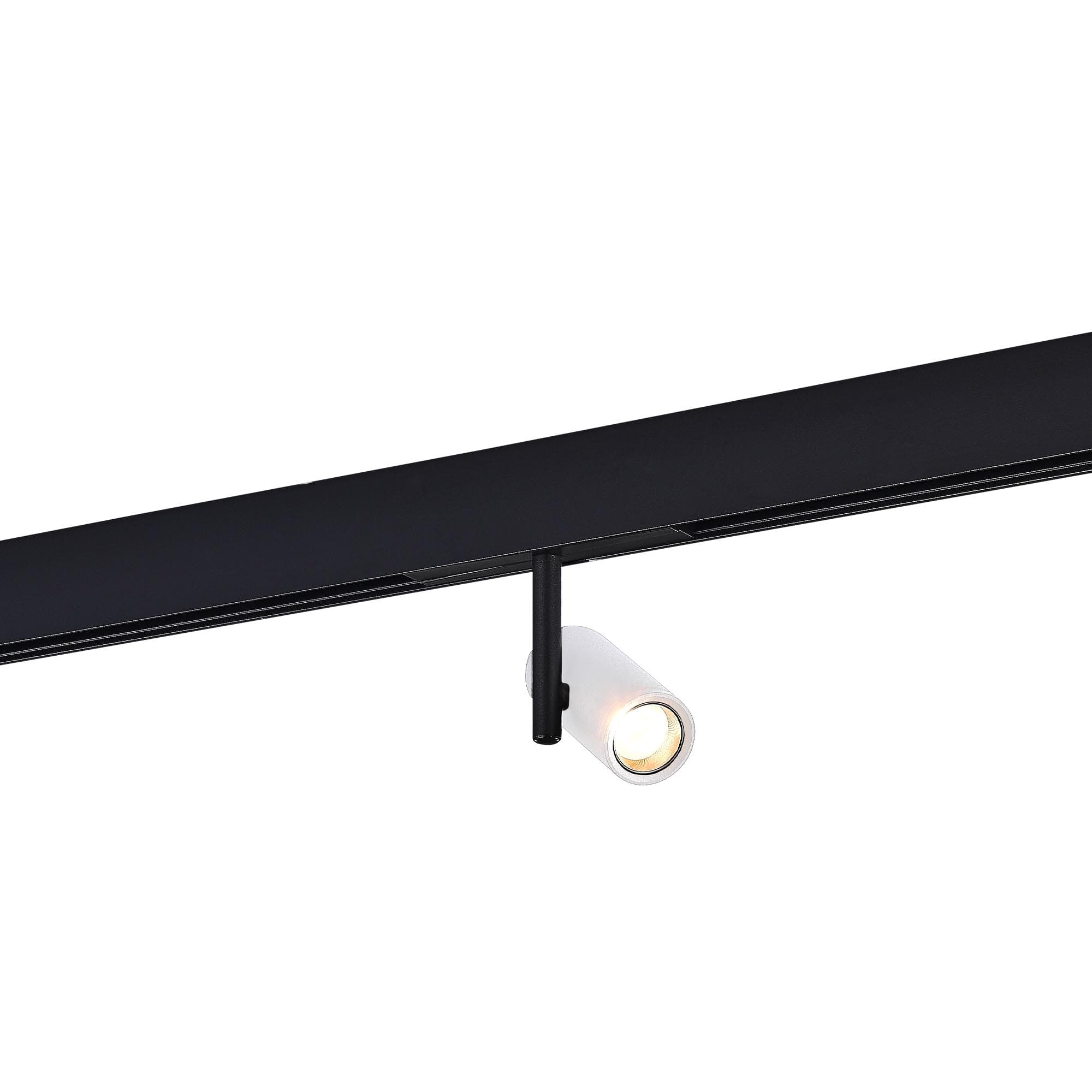 ST LUCE ST808.536.08 Магнитный трековый светильник Белый LED 1*8W 3000K 550Lm Ra>90 IP20 D42xH135 48VV