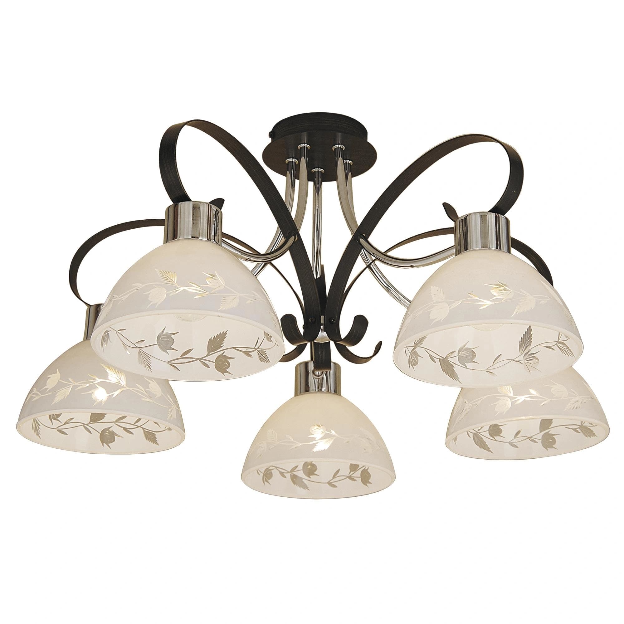 Citilux CL154151 Фуга Венге+Хром Светильник Люстра — миниатюра 1