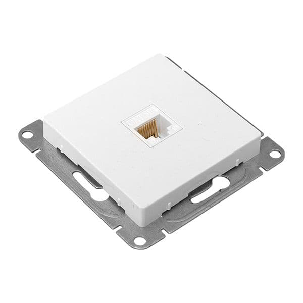 EKF Механизм розетки RJ45 (cat5), белый Эпика — миниатюра 9