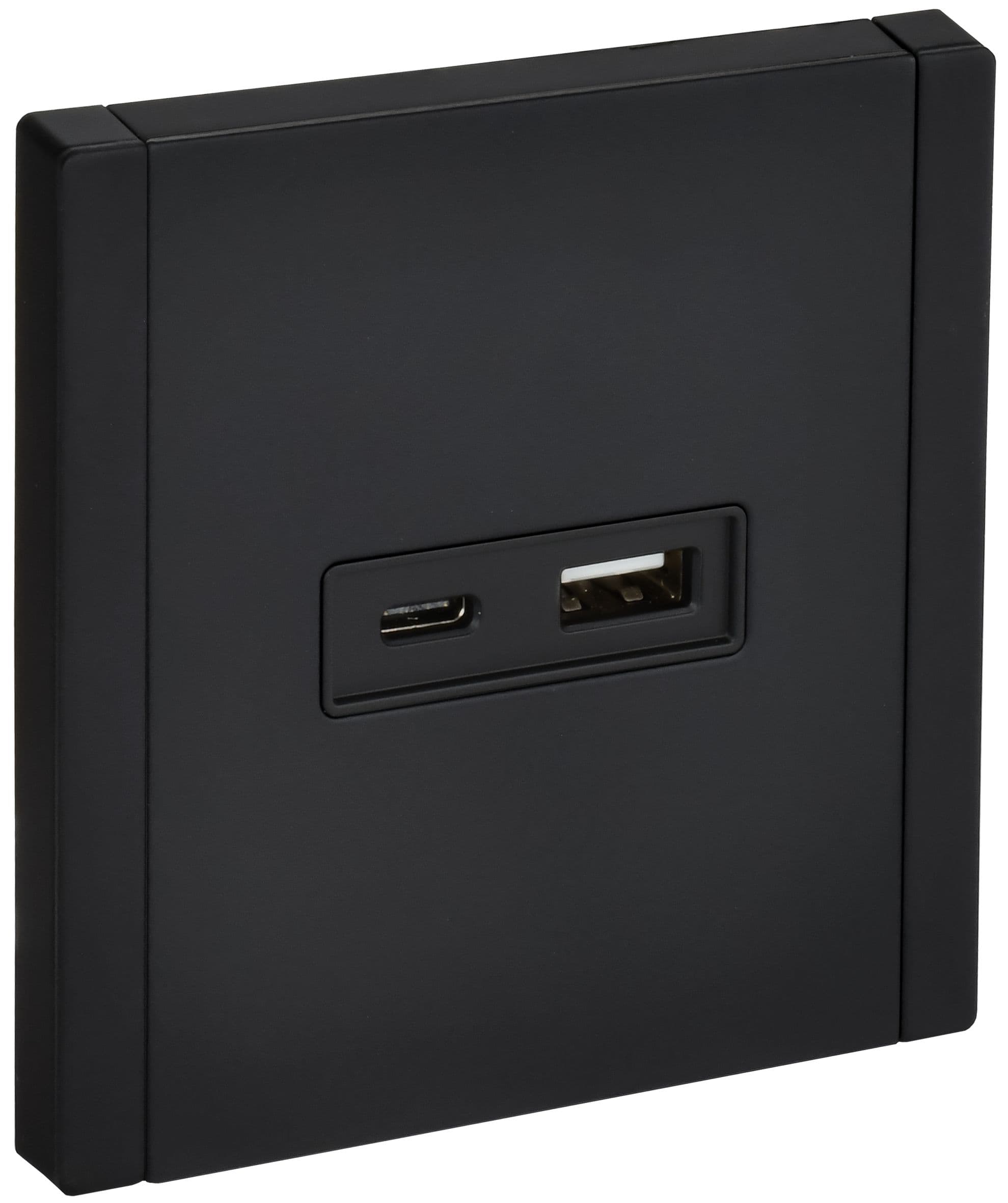 IEK FORTE&PIANO Металл Черный Розетка USB A+C 18Вт FP151M — миниатюра 1