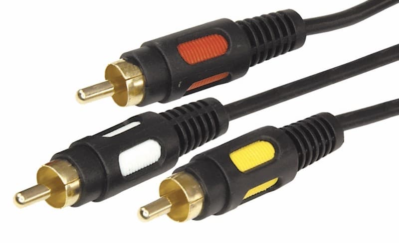 Шнур 3RCA шт - 3RCA шт 5М (GOLD) Rexant 17-0215