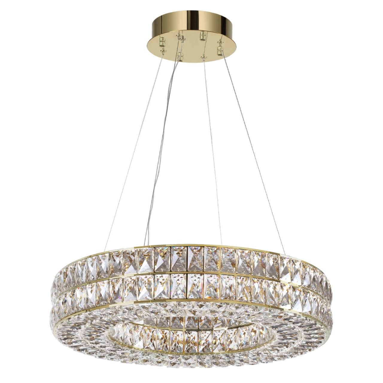 Odeon Light 4926/52L L-VISION ODL24 477 золото/металл/хрусталь Люстра LED 52W 4000K 2971Лм PANTA