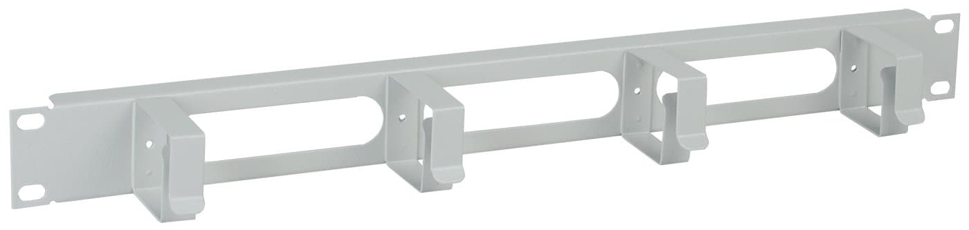 IEK ITK Кабельный органайзер 19" 1U 4 кольца, серый CO35-1M4RM