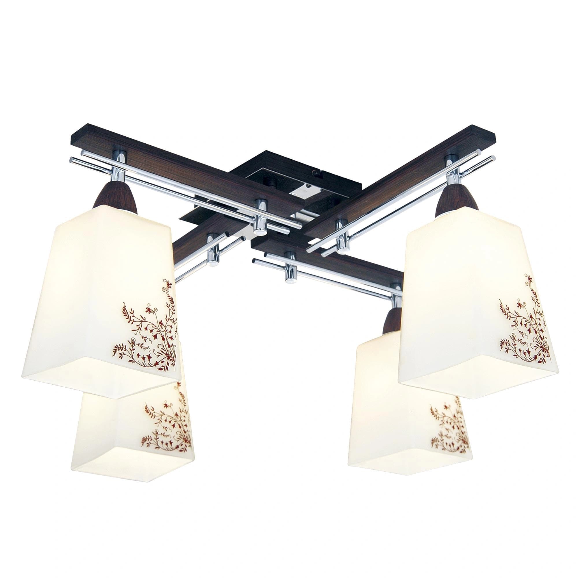 Citilux CL145141 Креол Хром+Венге Светильник Люстра