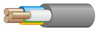 Кабель силовой NUM 3x1.5мм² серый ГОСТ NUM (NYM)-J 3*1,5 0,66
