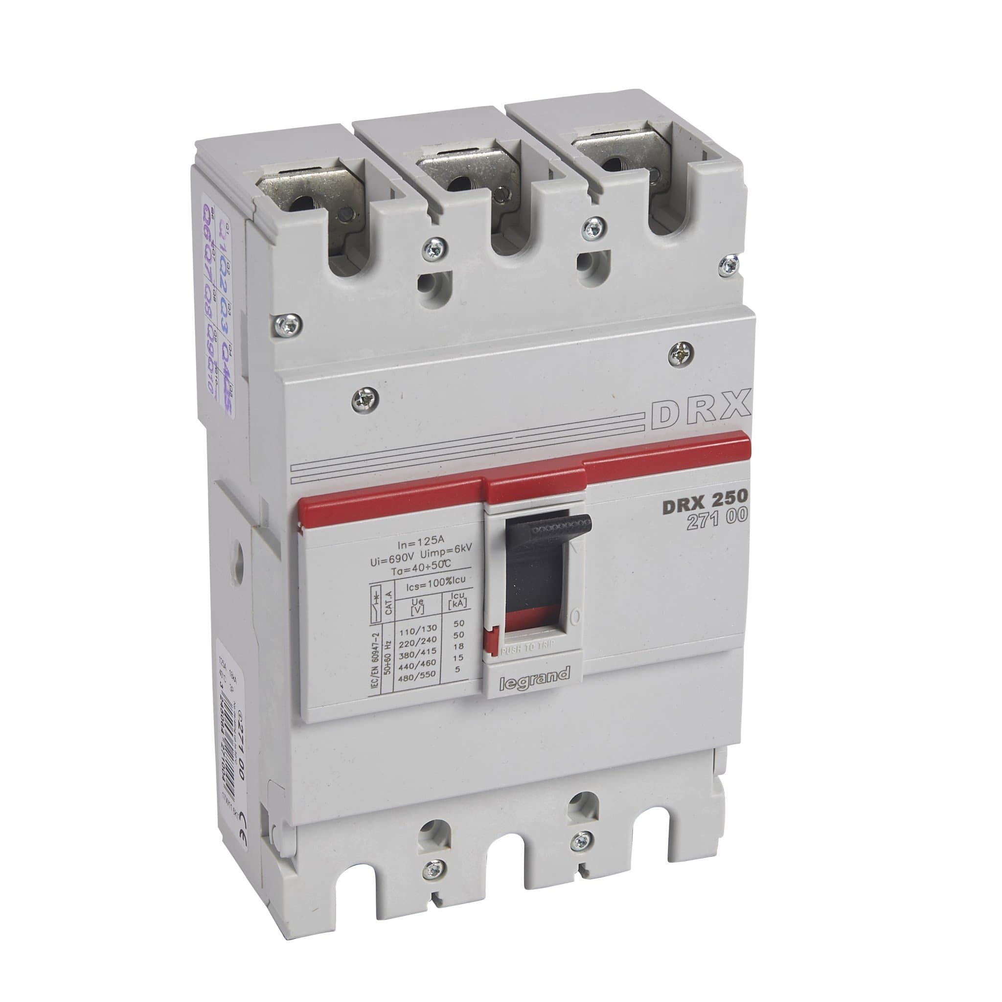 Legrand DRX250 термомагнитный 125A 3П 18KA 027100
