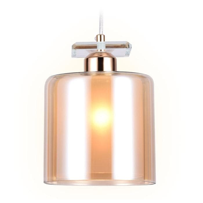 Ambrella Подвесной светильник со сменной лампой TR3578 GD/TI золото/янтарь E27 max 40W D150*1025 — миниатюра 2