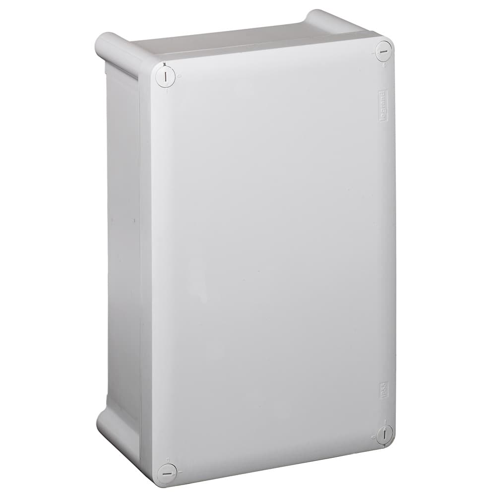 Legrand Коробка промышленная пластиковая IP55 IK07 RAL 7035 130x130x74 мм сплошная крышка 035930