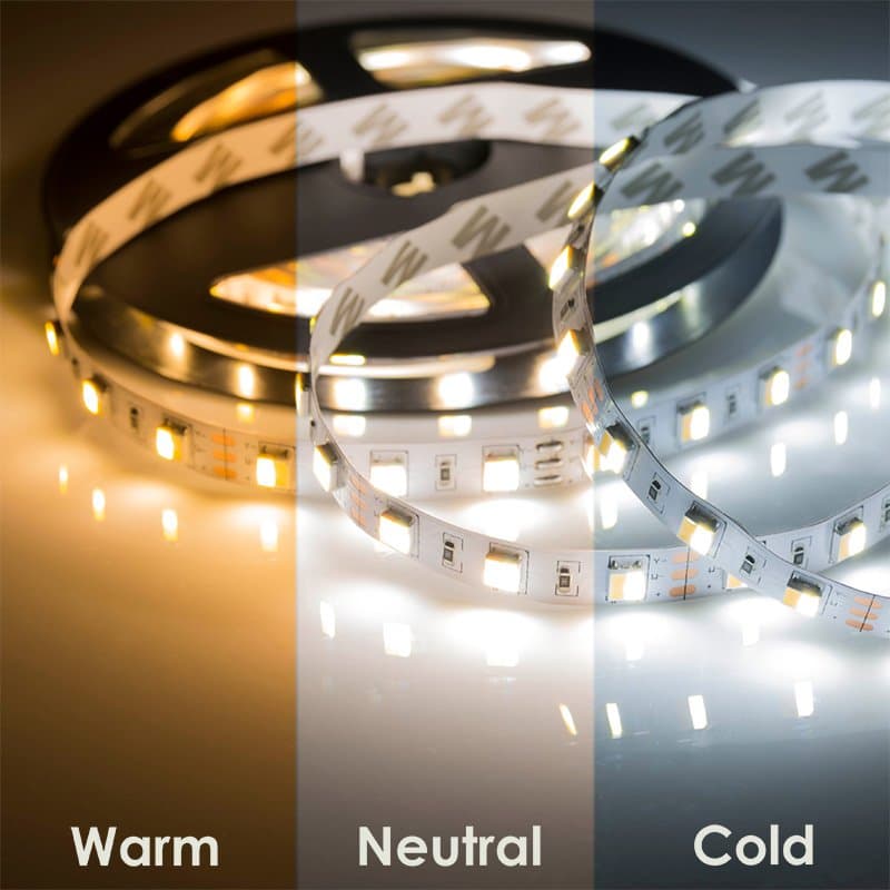 LAMPER LED лента White Mix, 12 В, 12 мм, IP65, SMD 5050, 60 LED/m, Белый (6000К) +Теплый Белый (3000К) 141-244